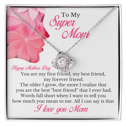 To My Mom - Happy Mother's Day - Love Knot Necklace