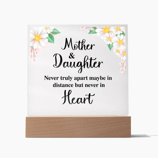 Mother & Daughter Acrylic Square Plaque